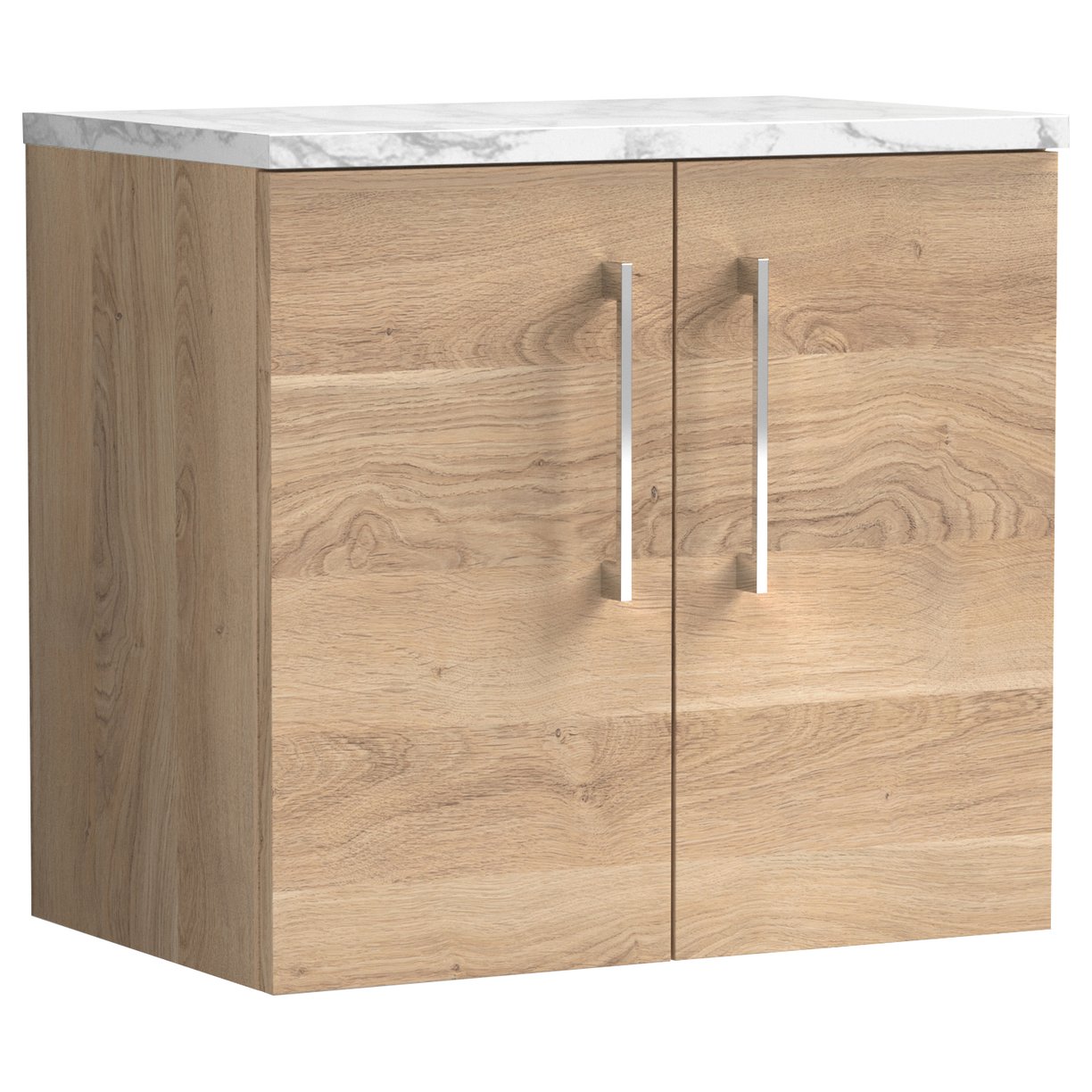 Arno 600mm Wall Hung 2-Door Vanity Unit & Laminate Worktop