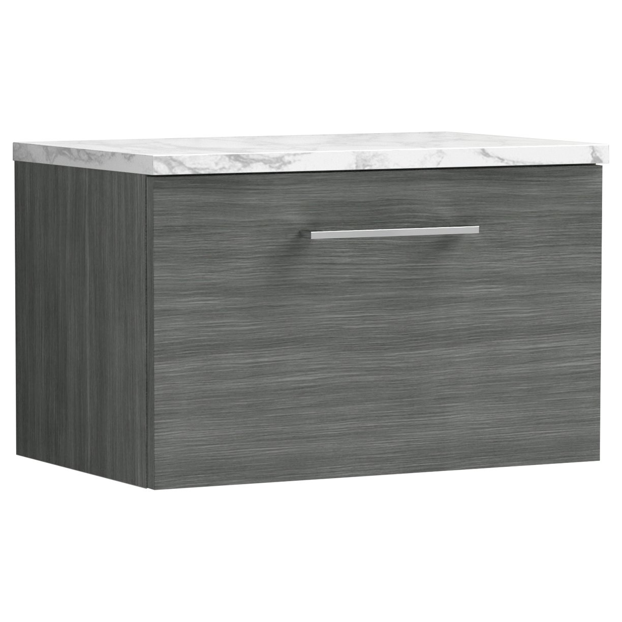 Arno 600mm Wall Hung 1-Drawer Vanity Unit & Laminate Worktop