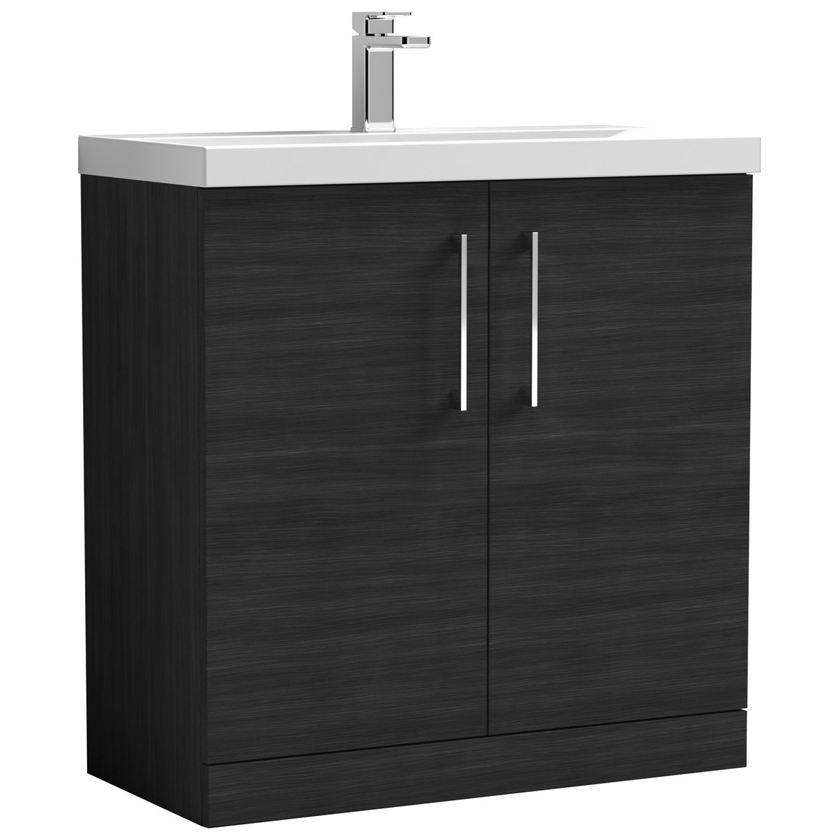 Arno 800mm Floor Standing 2-Door Vanity Unit & Mid-Edge Ceramic Basin