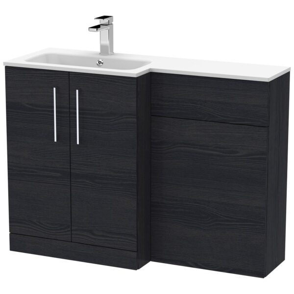 Arno 1100mm L-Shaped Combination Vanity Unit Left Hand