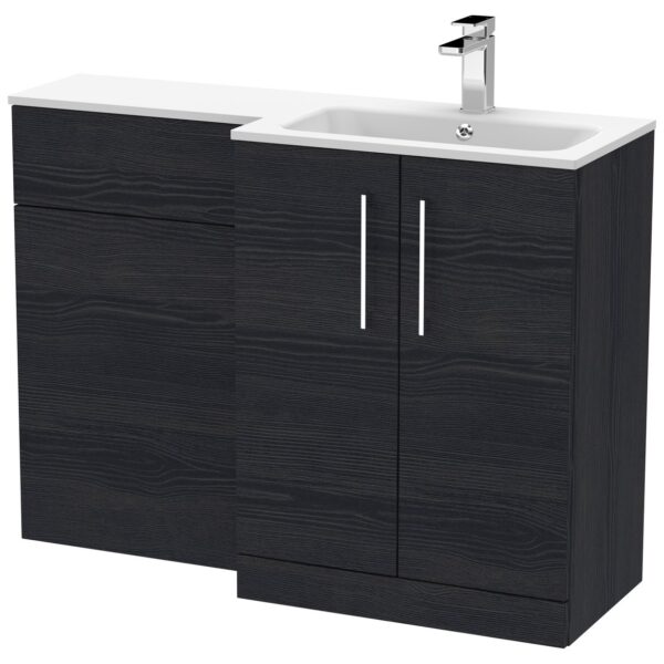 Arno 1100mm L-Shaped Combination Vanity Unit Right Hand