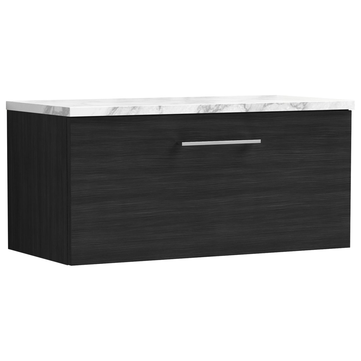 Arno 800mm Wall Hung 1-Drawer Vanity Unit & Laminate Worktop
