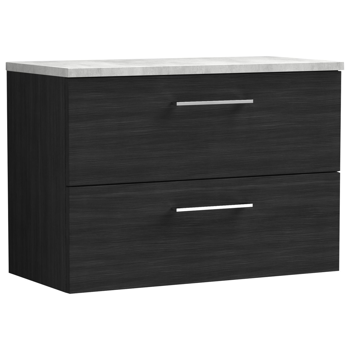 Arno 800mm Wall Hung 2-Drawer Vanity Unit & Laminate Worktop