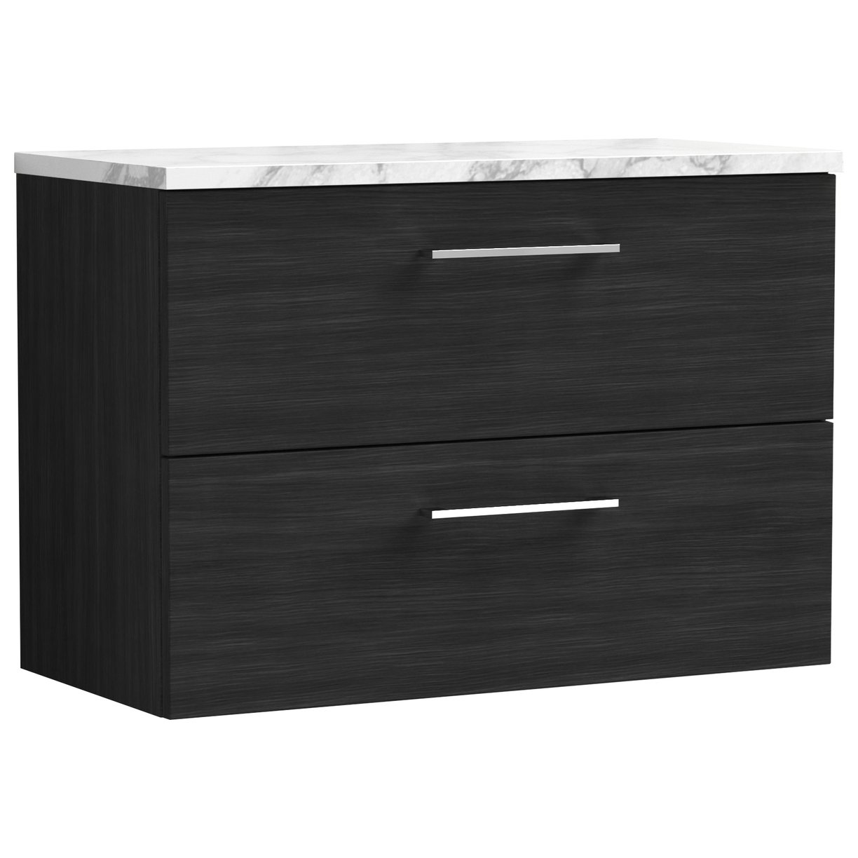 Arno 800mm Wall Hung 2-Drawer Vanity Unit & Laminate Worktop