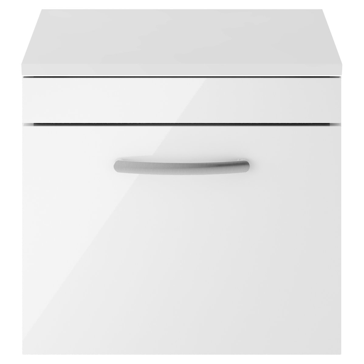 Athena 500mm Wall Hung 1-Drawer Vanity Unit & Worktop