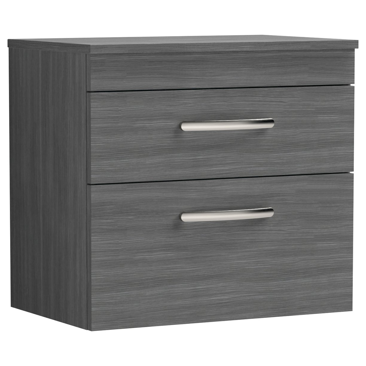 Athena 600mm Wall Hung 2-Drawer Vanity Unit & Worktop