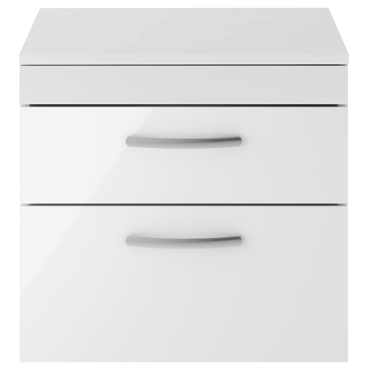 Athena 600mm Wall Hung 2-Drawer Vanity Unit & Worktop