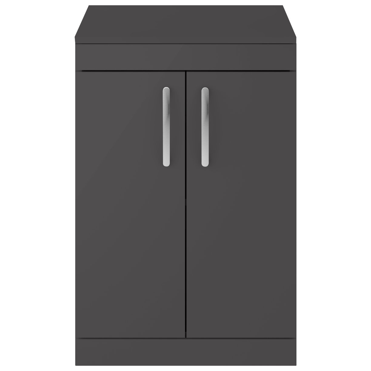 Athena 600mm Floor Standing 2-Door Vanity Unit & Worktop