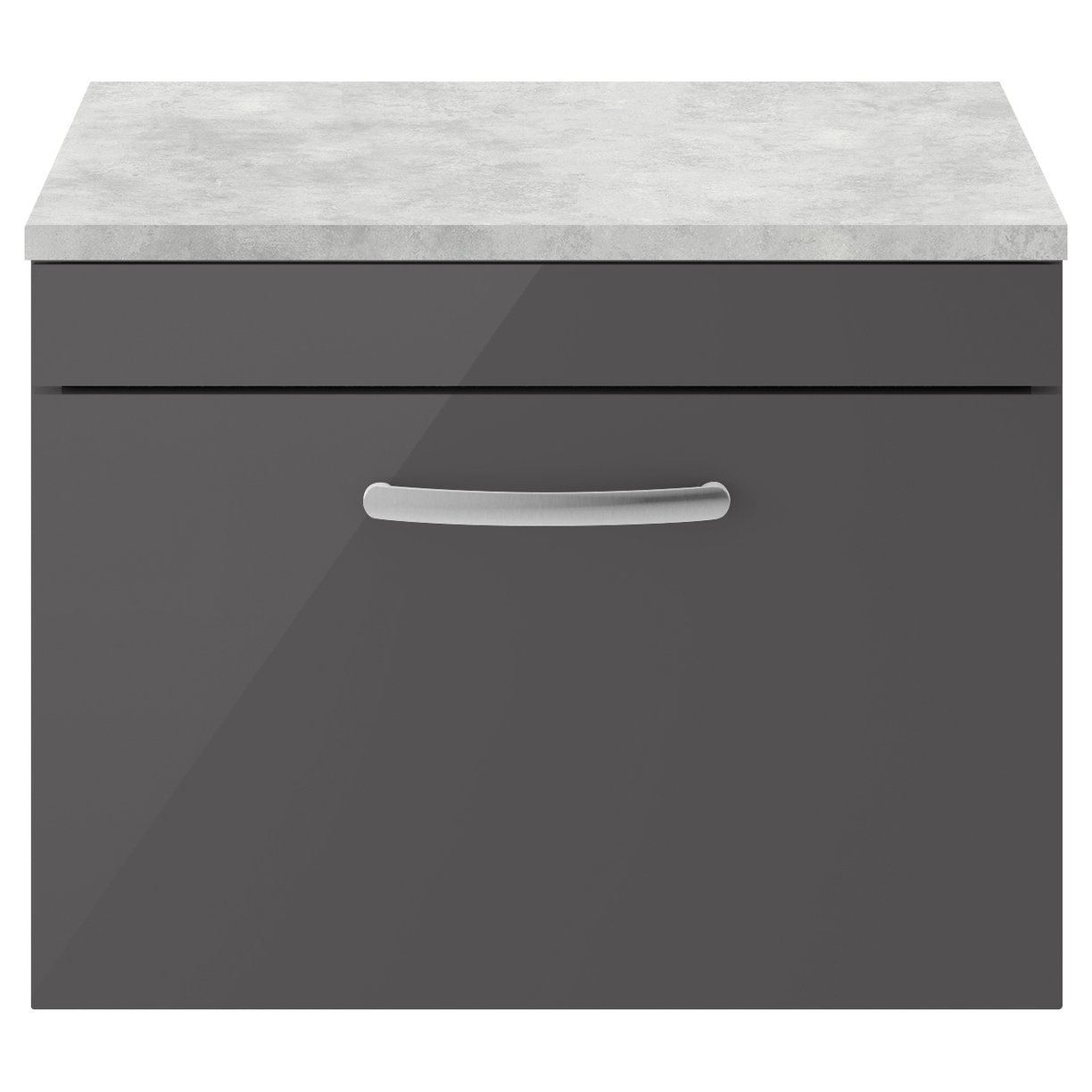 Athena 600mm Wall Hung 1-Drawer Vanity Unit & Worktop