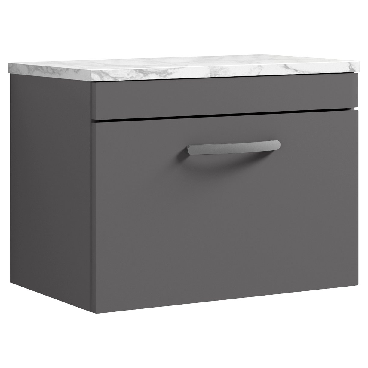 Athena 600mm Wall Hung 1-Drawer Vanity Unit & Laminate Worktop