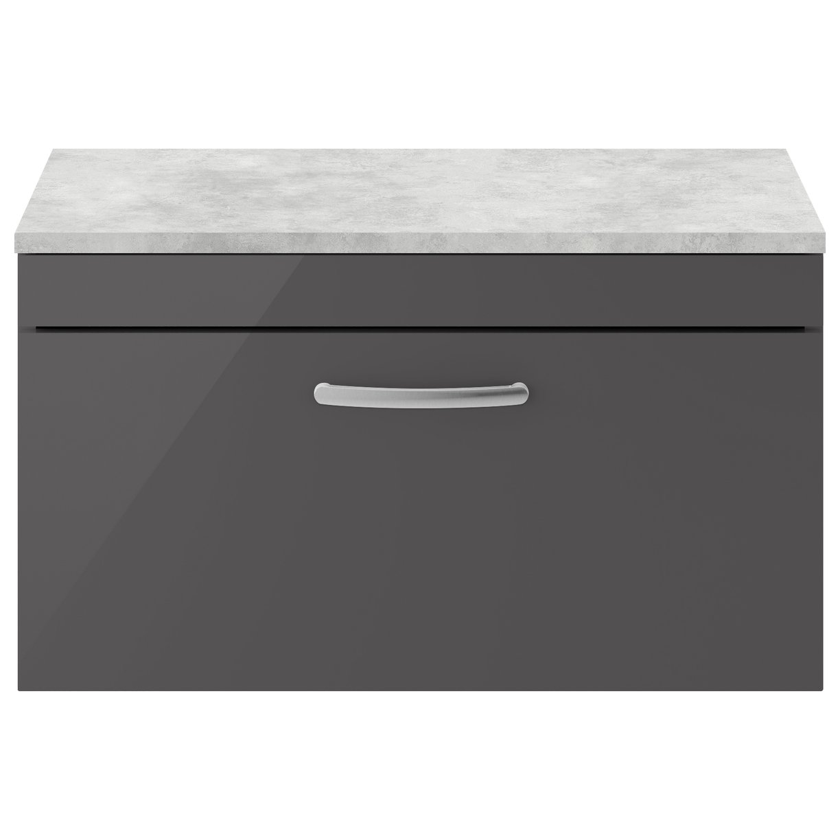 Athena 800mm Wall Hung 1-Drawer Vanity Unit & Worktop
