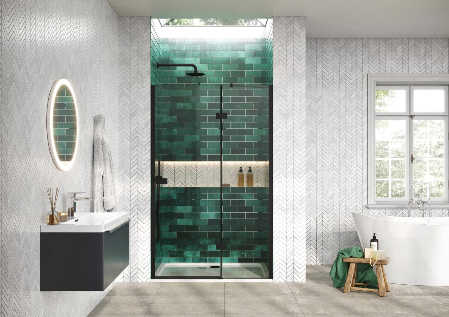 Athena Hinged Door & Side Panel 1200mm