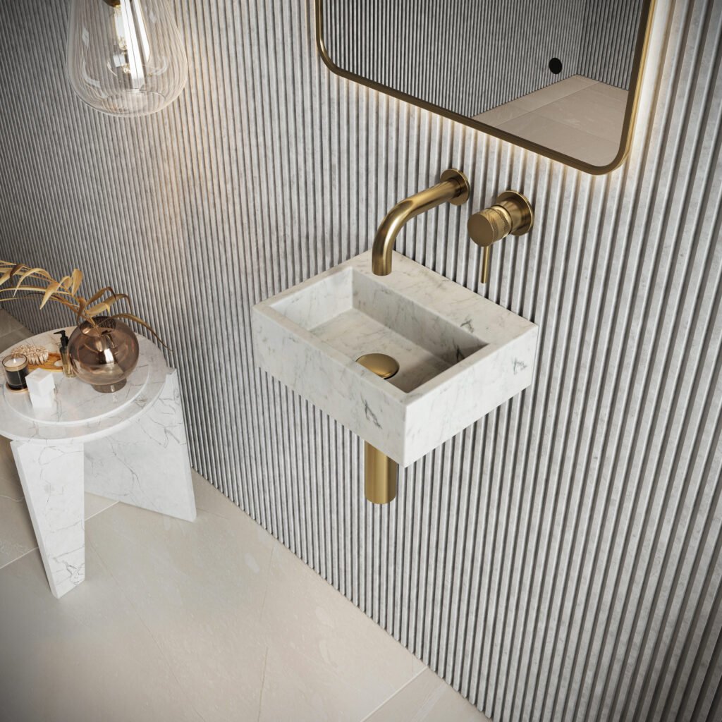 Sanctuary 300mm Marble Wall Mounted Basin