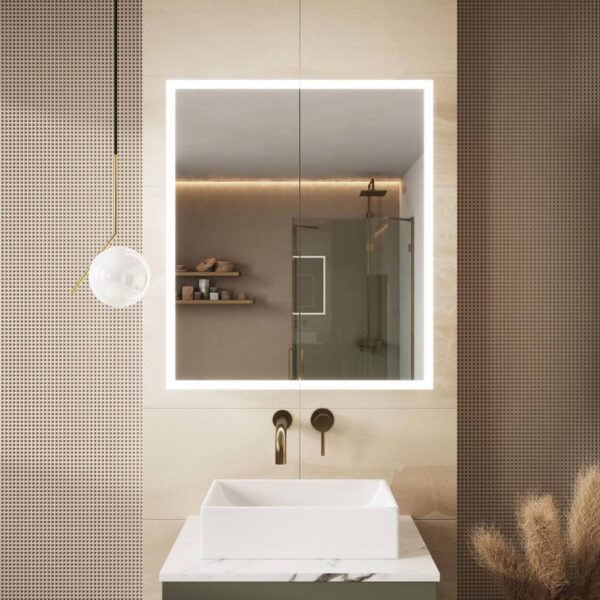 Prospr Bluetooth LED Mirror Cabinet 600 x 700mm
