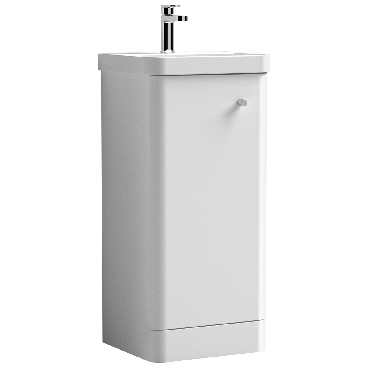 Core 400mm Floor Standing 1-Door Vanity Unit & Ceramic Basin