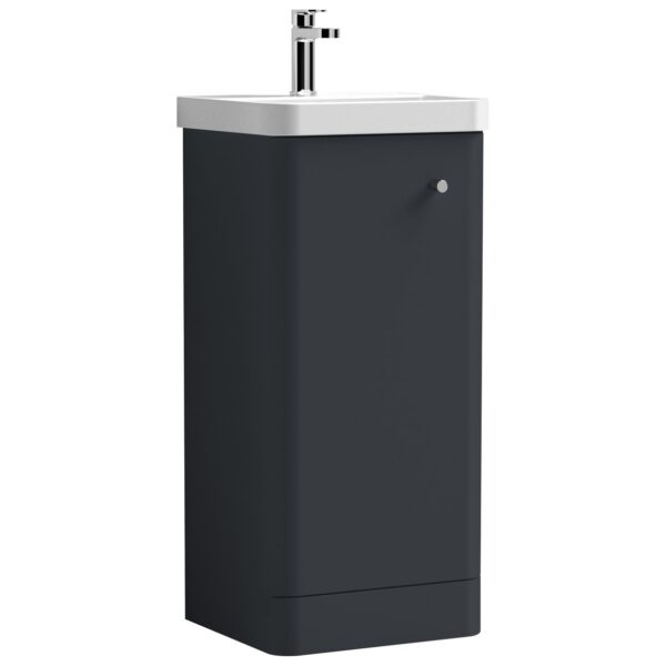 Core 400mm Floor Standing 1-Door Vanity Unit & Ceramic Basin