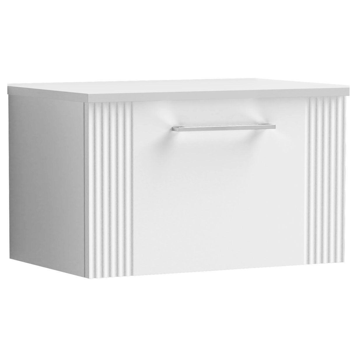 Deco 600mm Wall Hung 1-Drawer Vanity Unit & Worktop
