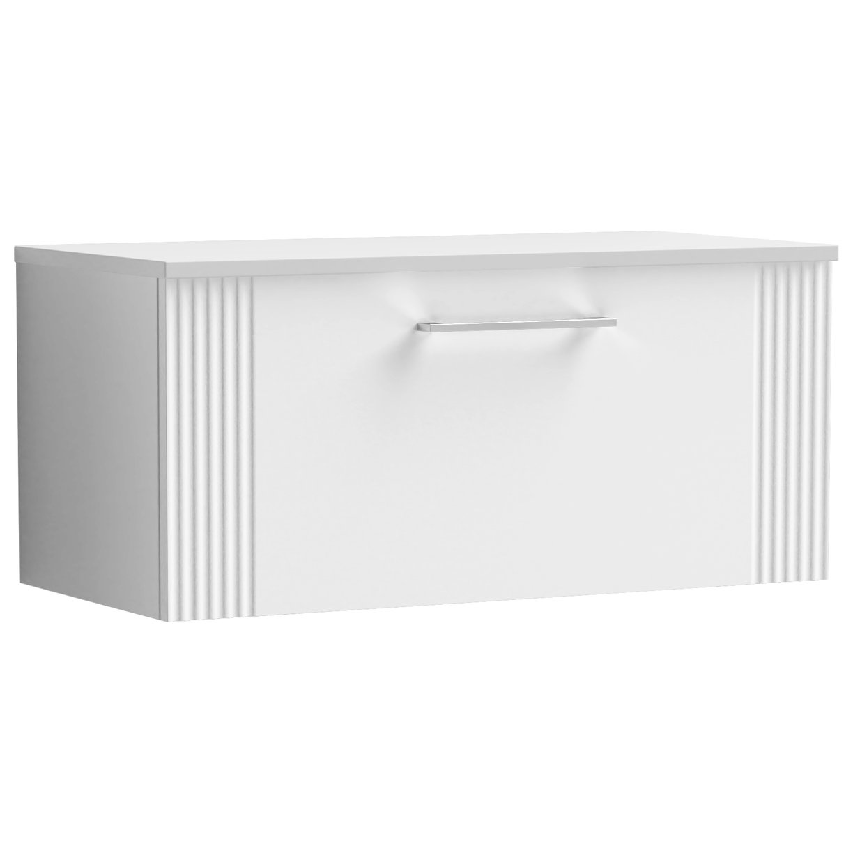 Deco 800mm Wall Hung 1-Drawer Vanity Unit & Worktop