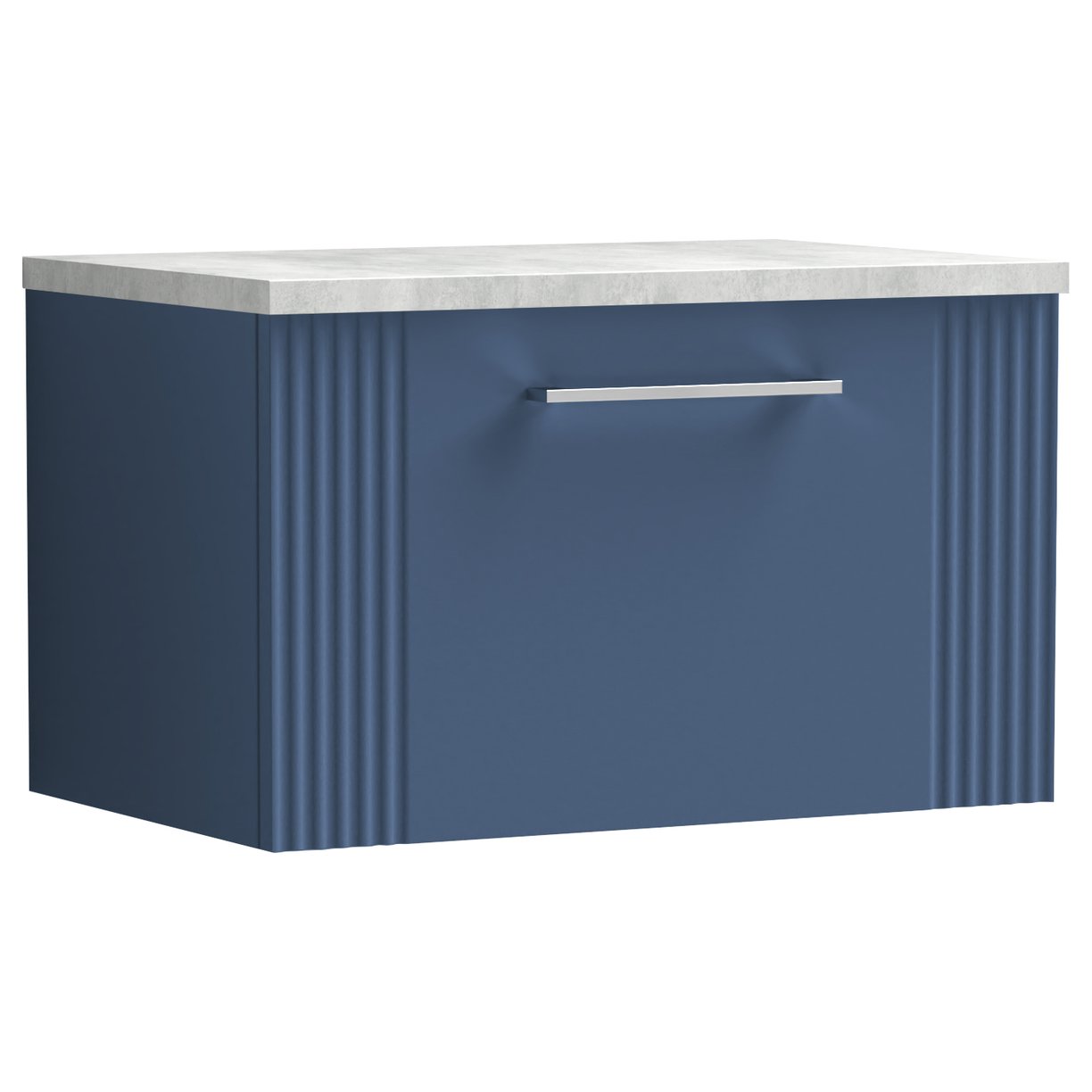 Deco 600mm Wall Hung 1-Drawer Vanity Unit & Laminate Worktop