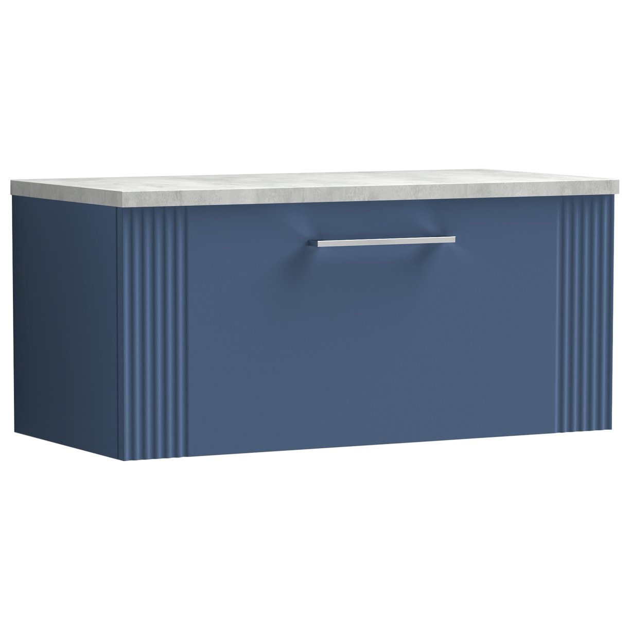Deco 800mm Wall Hung 1-Drawer Vanity Unit & Laminate Worktop