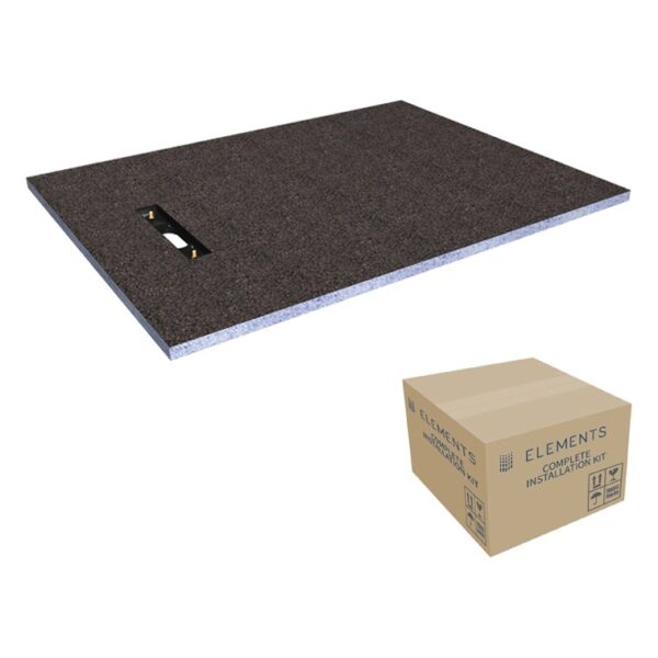 Elements Level Access Kit Linear 300 Drain 1200 x 900 End (Includes Full Installation Kit)