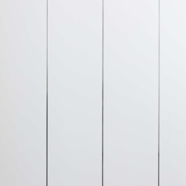 8mm White Silver Edge Gloss Ceiling Panels - 2.7m x 250mm (Pack of 4)