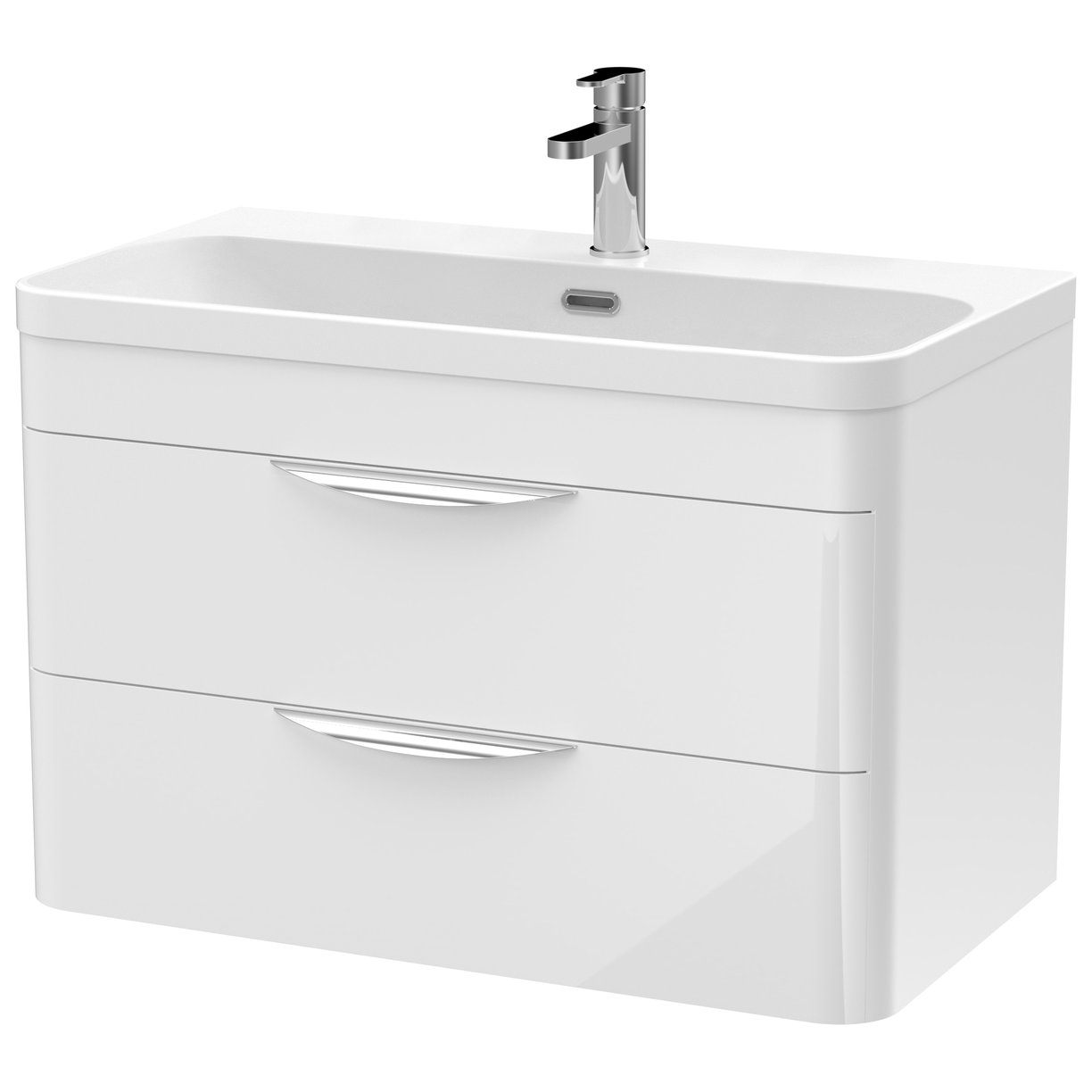 Parade 800mm Wall Hung Vanity Unit & Thin-Edge Ceramic Basin