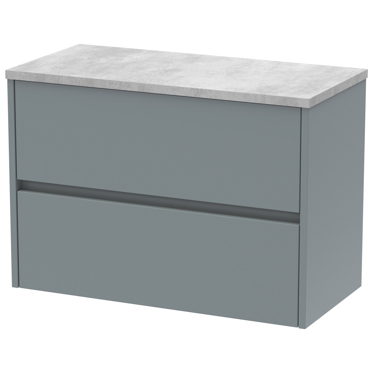 Havana 800mm Wall Hung 2-Drawer Vanity Unit & Worktop