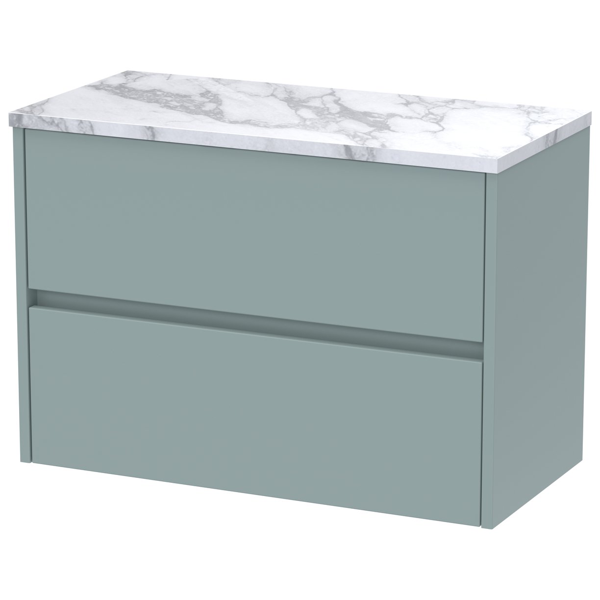 Havana 800mm Wall Hung 2-Drawer Vanity Unit & Worktop