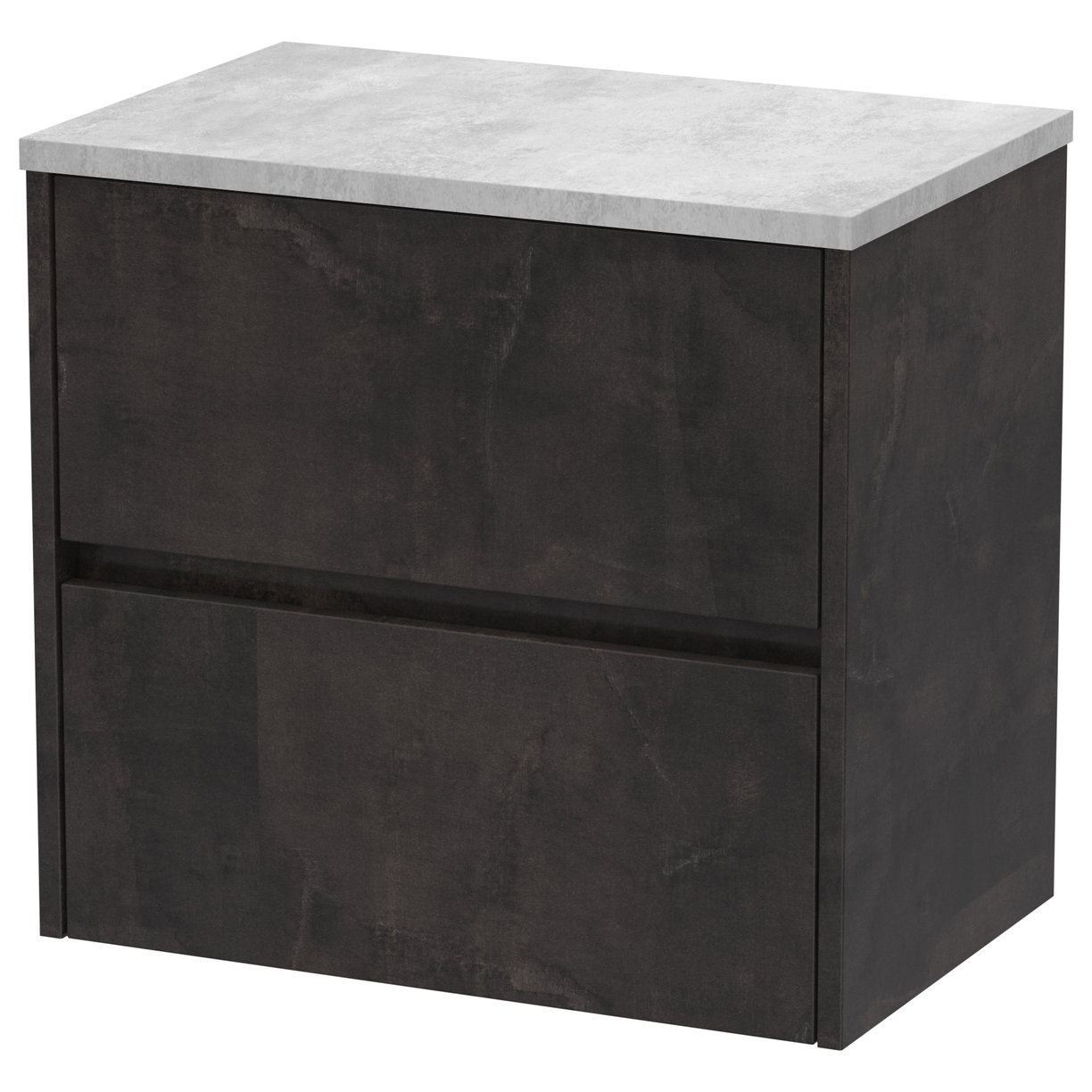 Havana 600mm Wall Hung 2-Drawer Vanity Unit & Worktop