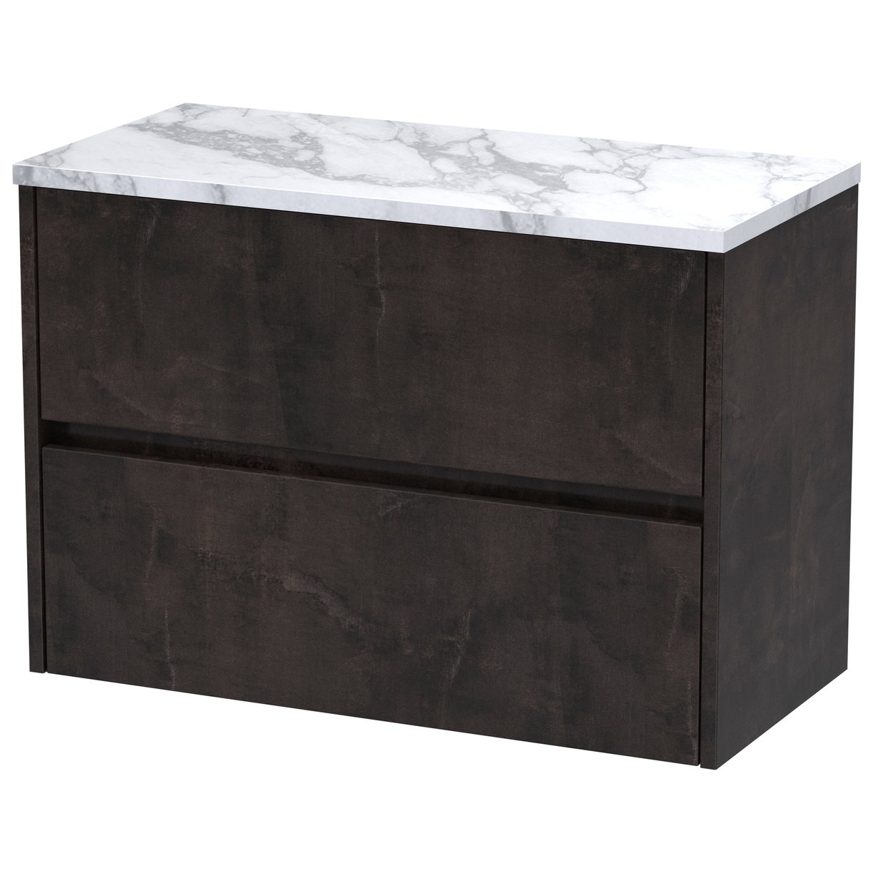 Havana 800mm Wall Hung 2-Drawer Vanity Unit & Worktop