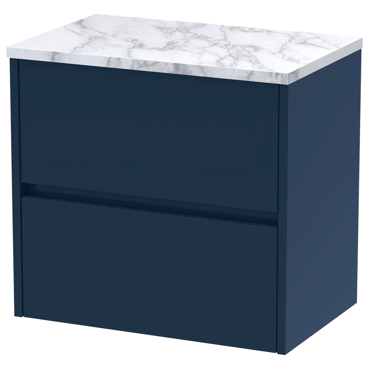 Havana 600mm Wall Hung 2-Drawer Vanity Unit & Worktop