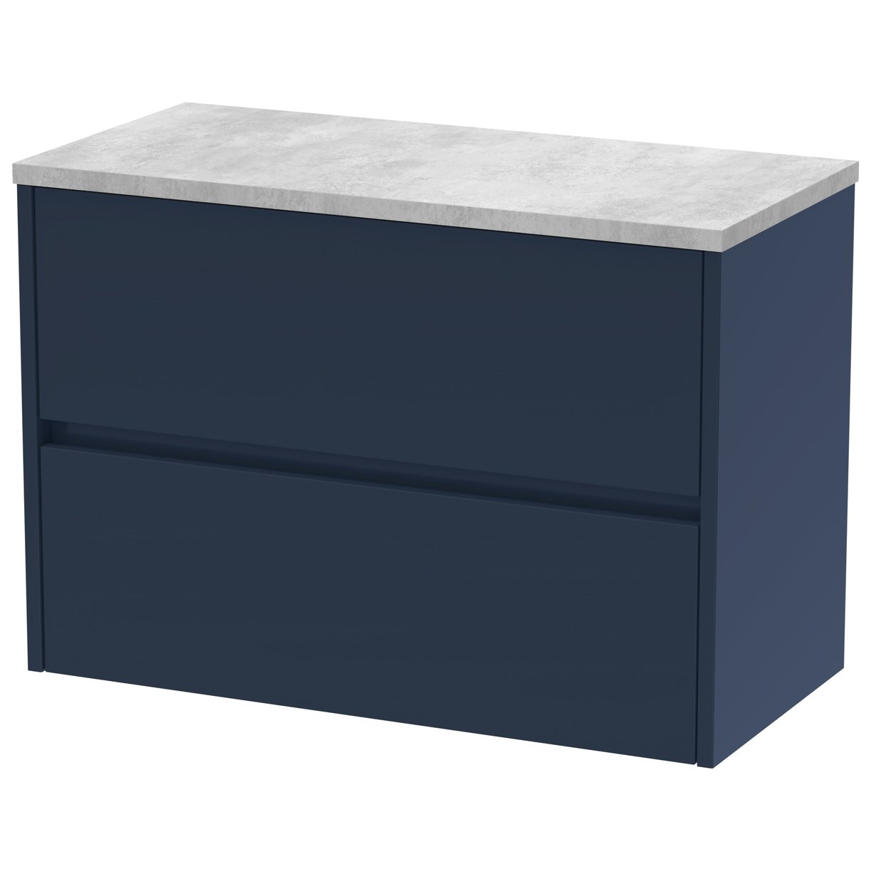 Havana 800mm Wall Hung 2-Drawer Vanity Unit & Worktop