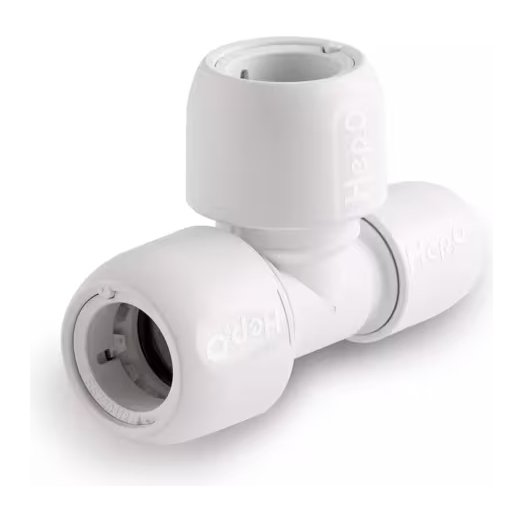 Hep2O End Reduced Tee 22 x 15 x 22mm