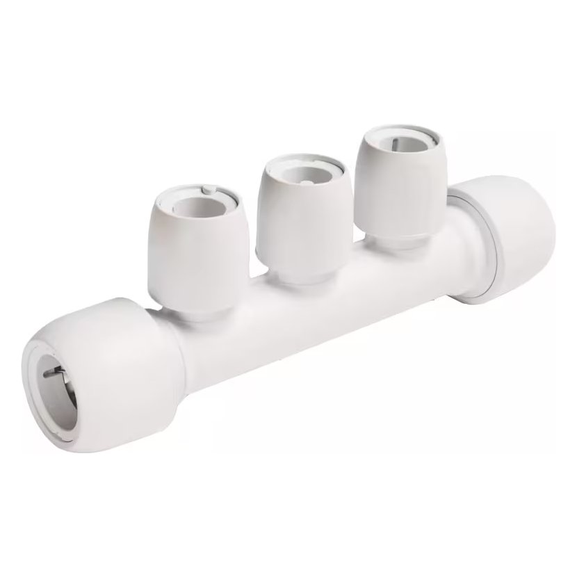Hep2O 3 Port Manifold Same Side 22 x 15mm