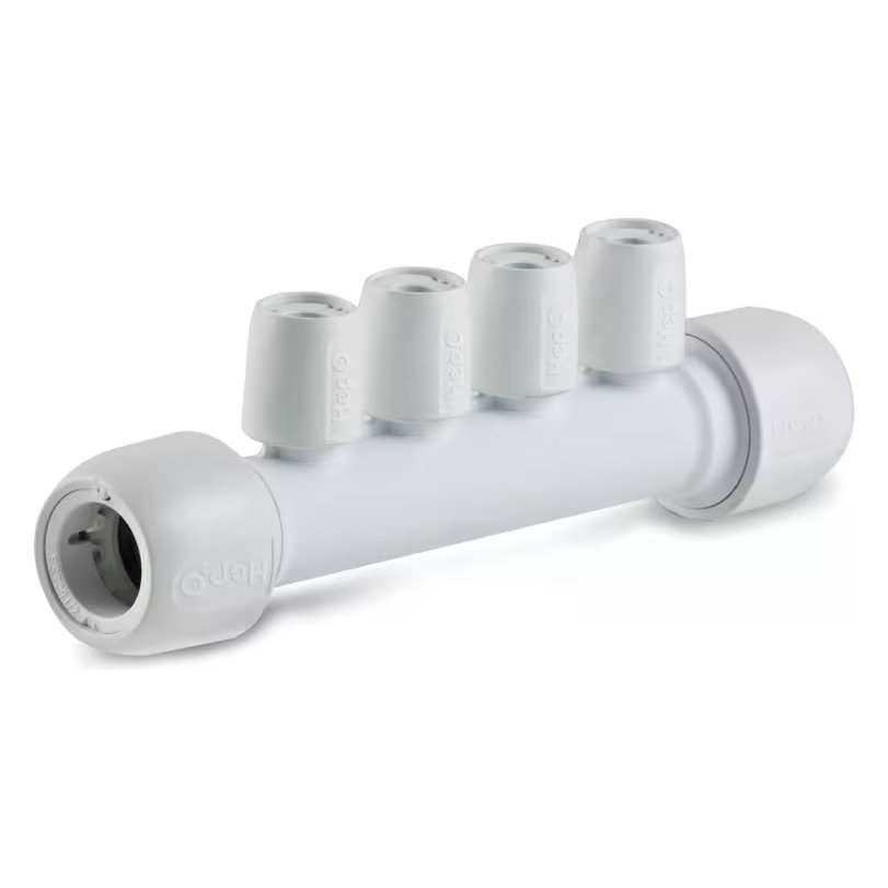 Hep2O 4 Port Manifold Same Side 22 x 10mm