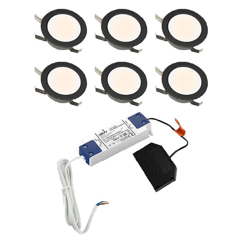 Sola IP65 Round 6 Light Spot Kit Natural White & Driver