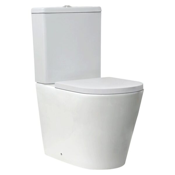 Linea Rimless Closed Back WC Pan, Cistern & Soft Close Seat