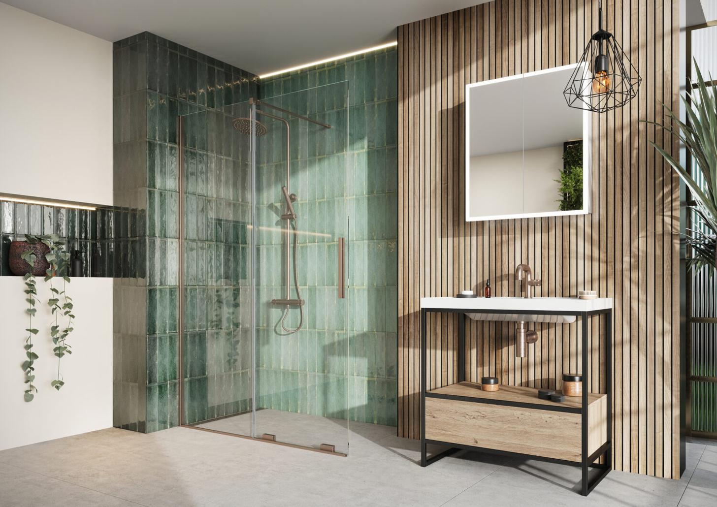 Momentum 8mm Sliding Door with Profile & Accessory Pack 1200mm