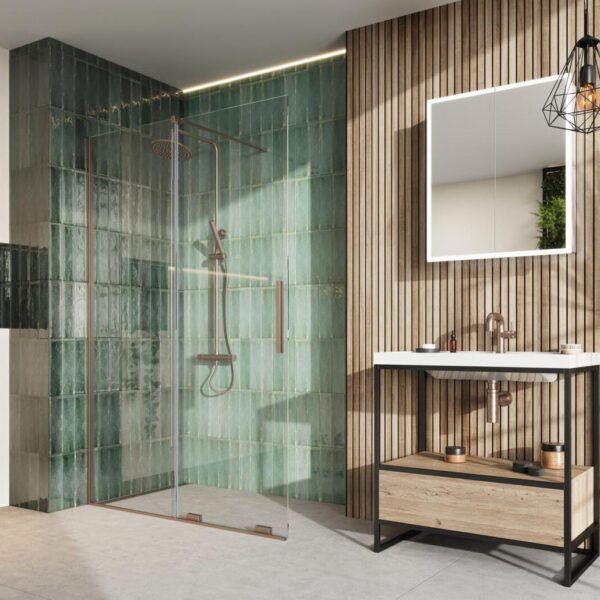 Momentum 8mm Sliding Door with Profile & Accessory Pack 1700mm