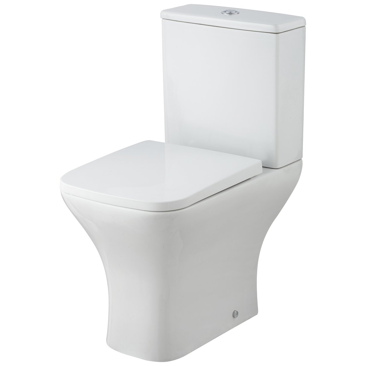 Cube Close Coupled Pan, Cistern & Soft Close Seat