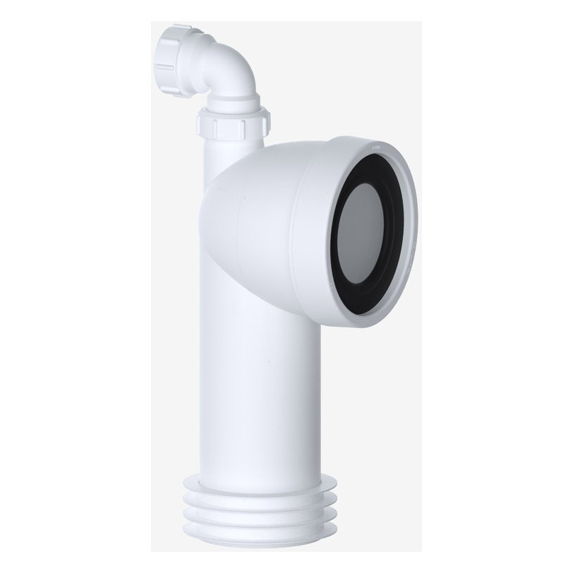 90° Bend WC Pan Connector (1¼" Adapter)