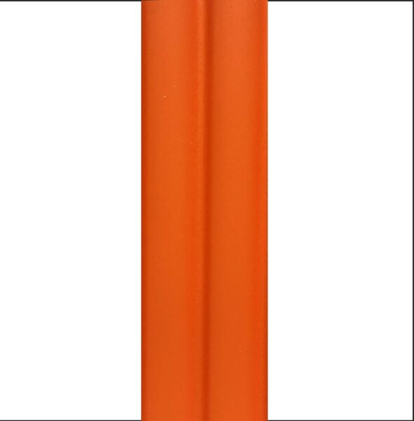 12mm Orange Water Resistant Fluted Slatwall Right Trim - 2.6m x 42mm