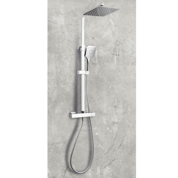Heiler Square Cool Touch Rigid Riser Shower