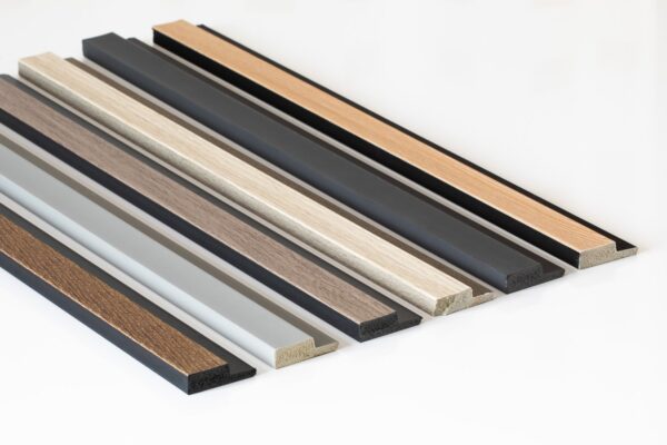 BG Water-Resistant Slat Wall Panel Trim - Natural - Left Trim - 2.9m x 42.2mm