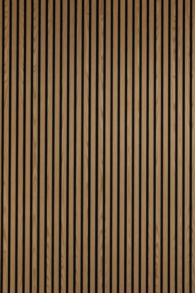 BG Acoustic Slat Wall Panel - Natural Ash - 2.4m x 600mm x 21mm
