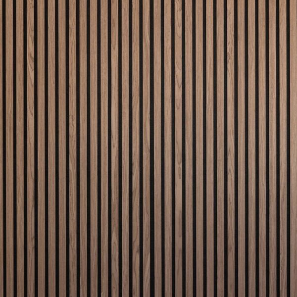 BG Acoustic Slat Wall Panel - Walnut - 2.4m x 600mm x 21mm