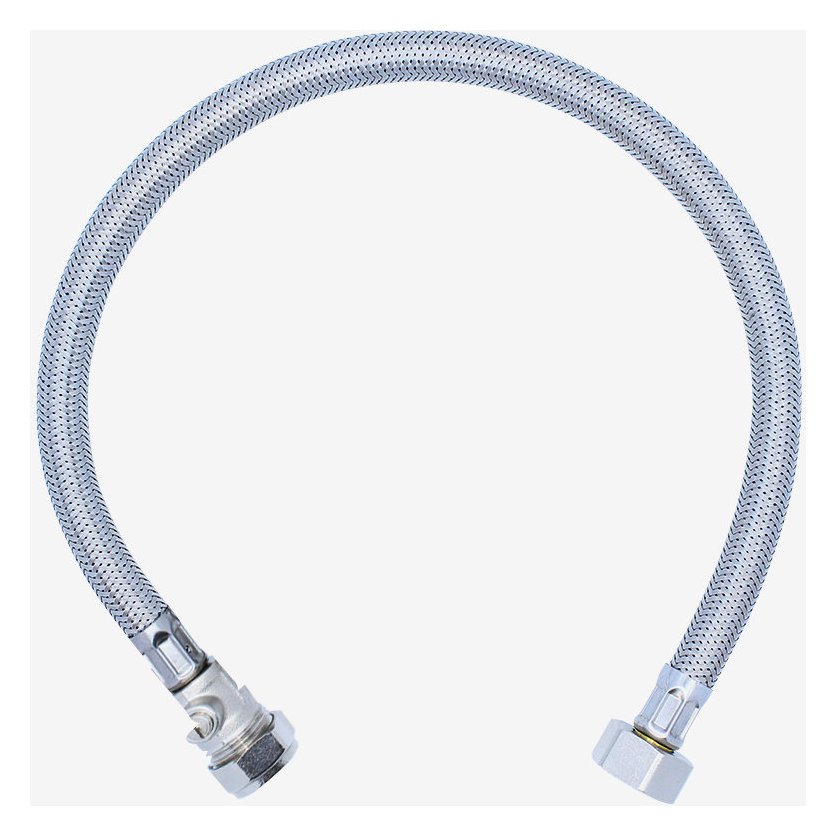 ½" x 15mm ISO - 500mm Flexible Hose