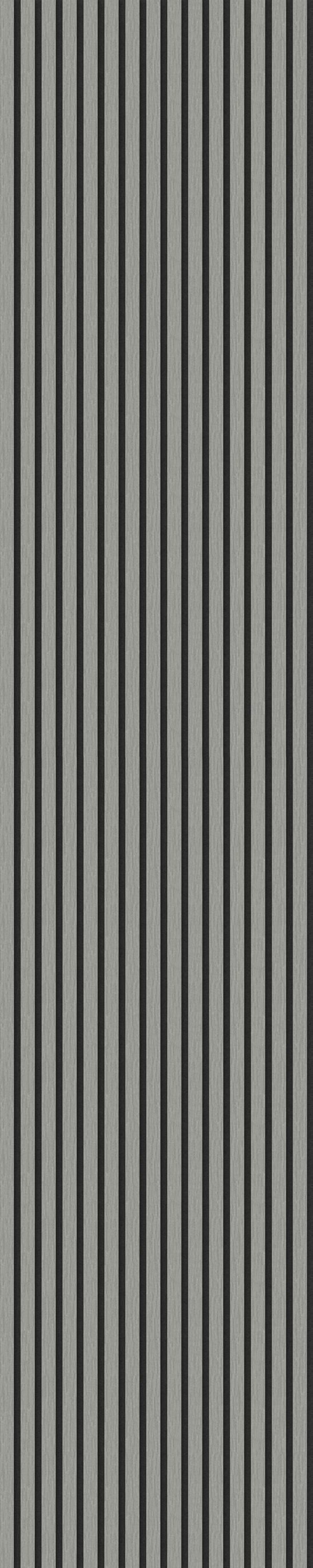 18mm Grey Oak Acoustic Slatwall - 2.4m x 605mm