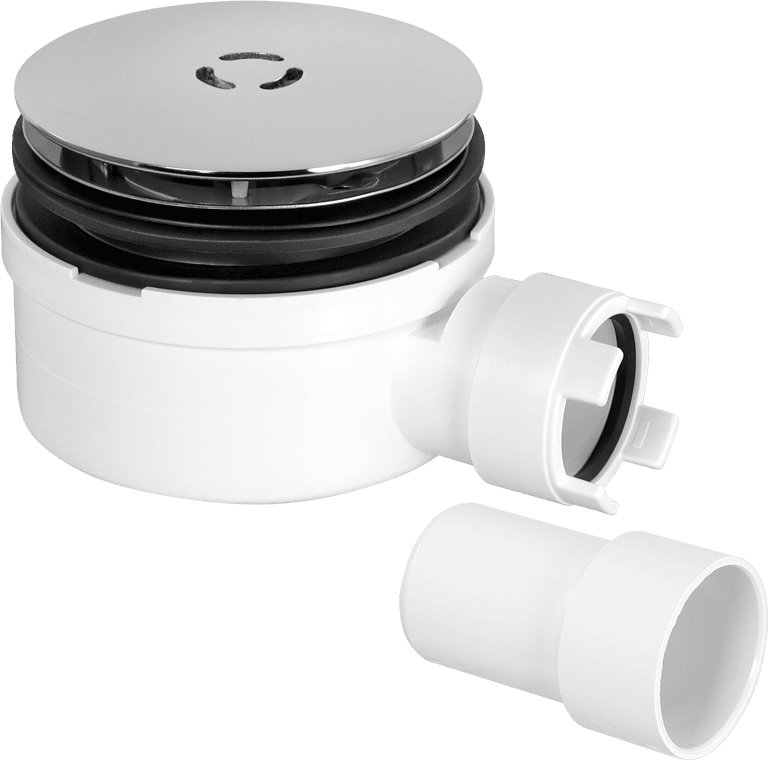 90mm Shower Trap Solvent 1½" Outlet